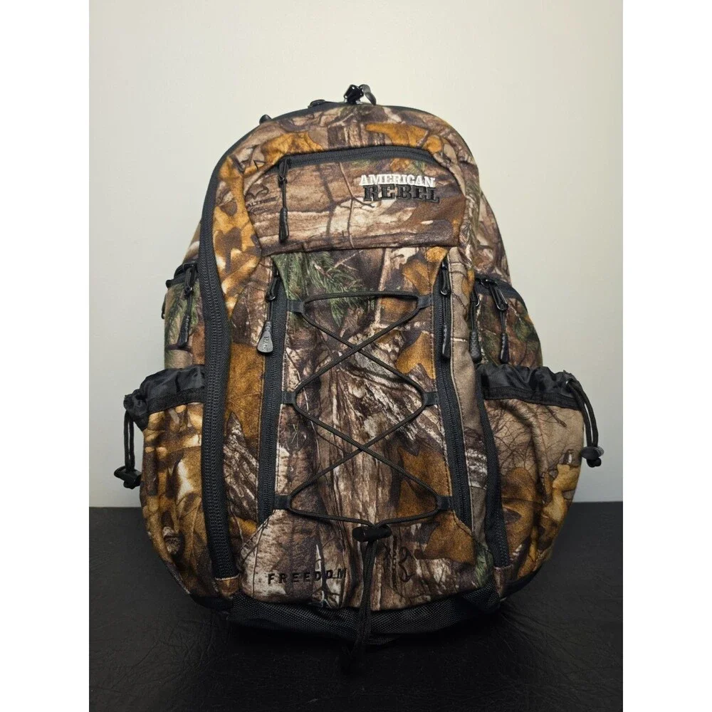 American Rebel Freedom Tactical CCW Conceal Carry Backpack Realtree Camo NWoT